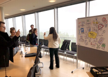 Graphic Recording, analog, Baden Württemberg, Friedrichshafen, Radweg, Bodensee