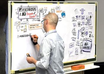 Graphic Recording, analog, Tagung, ÖGP, Österreichische Gesellschaft für Psychologie, Universität, Paris Lodron Universität, Salzburg, Österreich